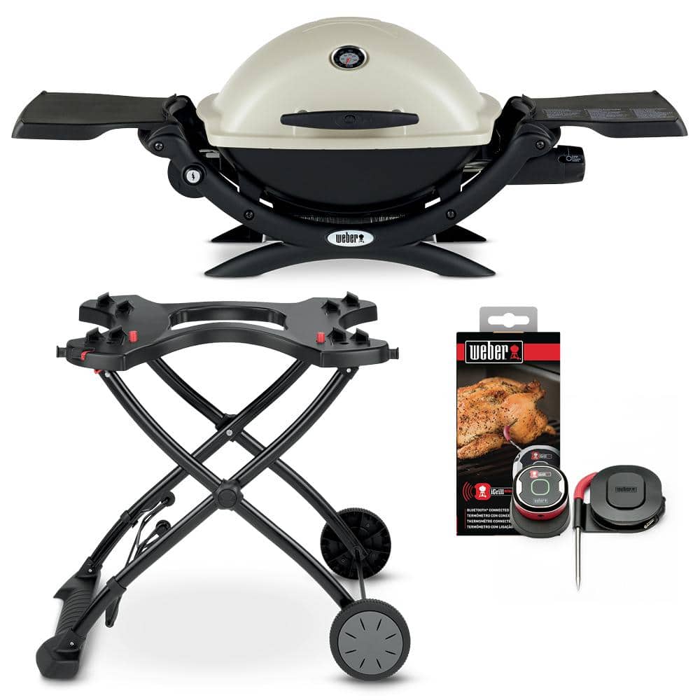 Weber Q1200 with portable stand-best mini grills 2022